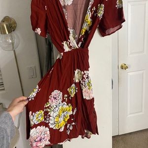 Mini wrap dress